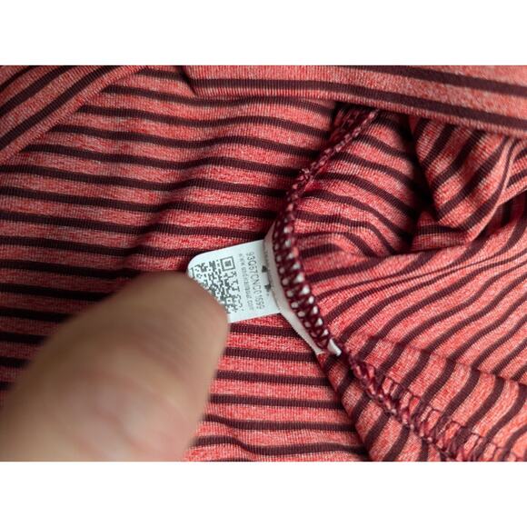 Under Armor Polo Shirt Medium Men's Pink Striped Heat Gear Loose Short Sleeve - Picture 7 of 9